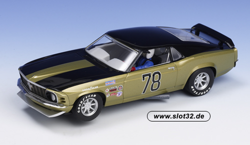 SCALEXTRIC Ford Mustang  gold # 78